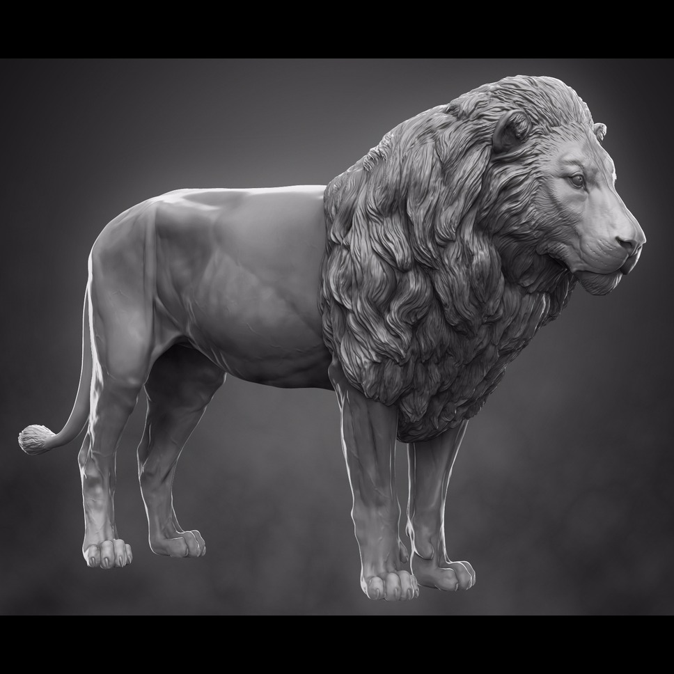 狮子3D模型