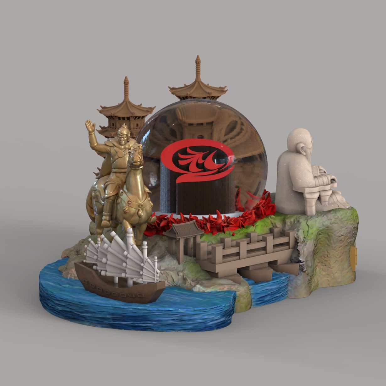 泉州海丝文化纪念礼品定制3D打印