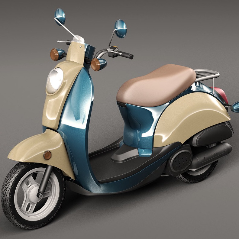 3D模型-小型女式摩托车Scooter