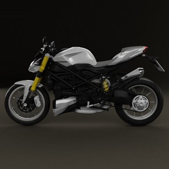 3D模型-2012款杜卡迪Streetfighter 848摩托车