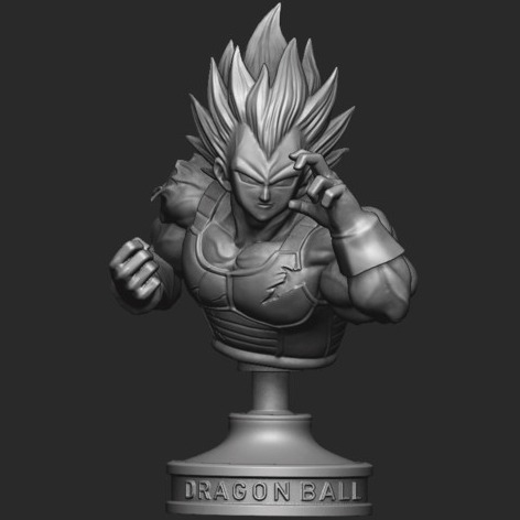 贝吉塔(Vegeta) 3D打印模型