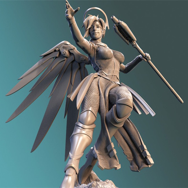 天神雅典娜手办3D模型