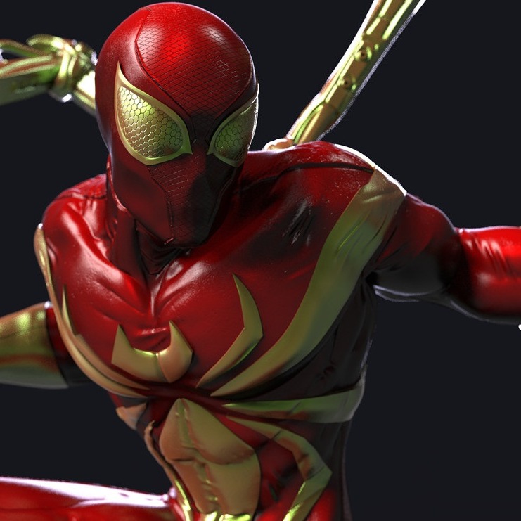 3D模型-猩红铁蜘蛛侠 3D打印模型