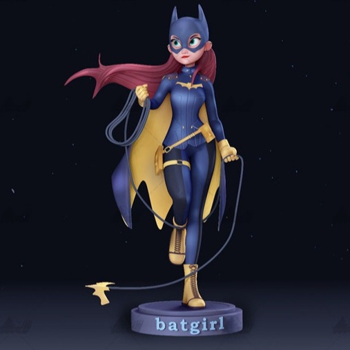 蝙蝠女卡通版 3D打印模型