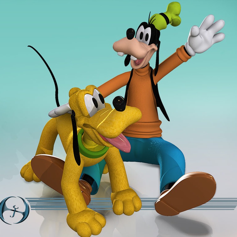 高飞和冥王(Goofy & Pluto)