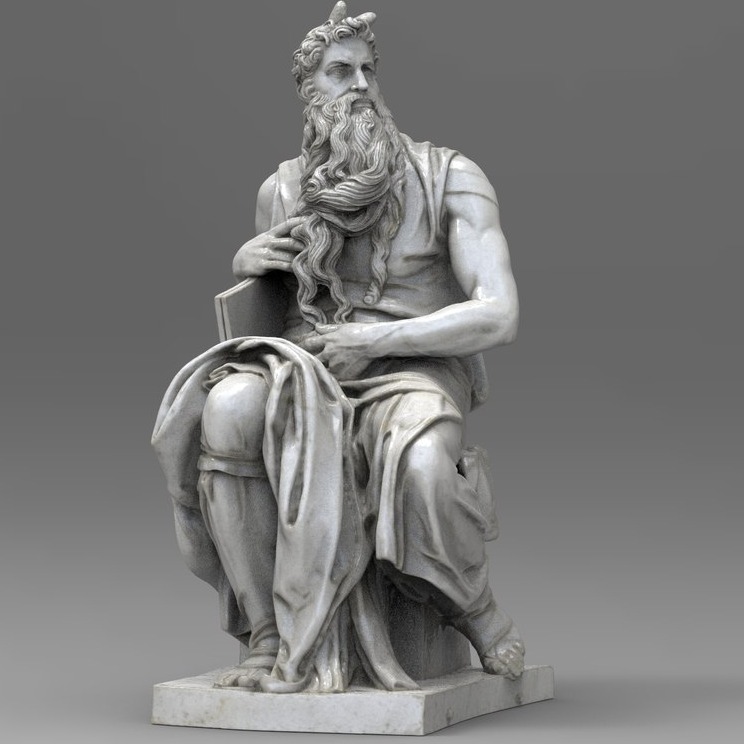 3D模型-摩西-米开朗基罗（Michelangelo ）