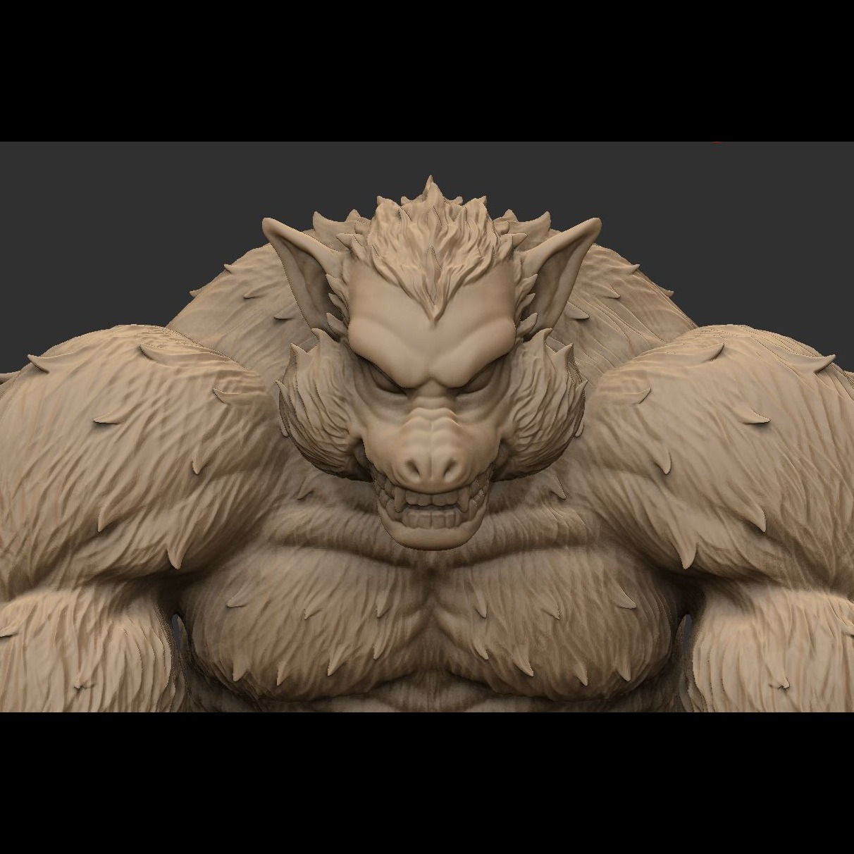 3D模型-七龙珠 悟空 满月狂化 Oozaru - GOKU