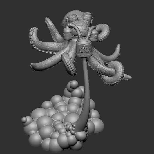 章鱼怪模型