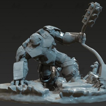 3D模型-反浩克装甲漫威复仇者联盟 3D打印模型