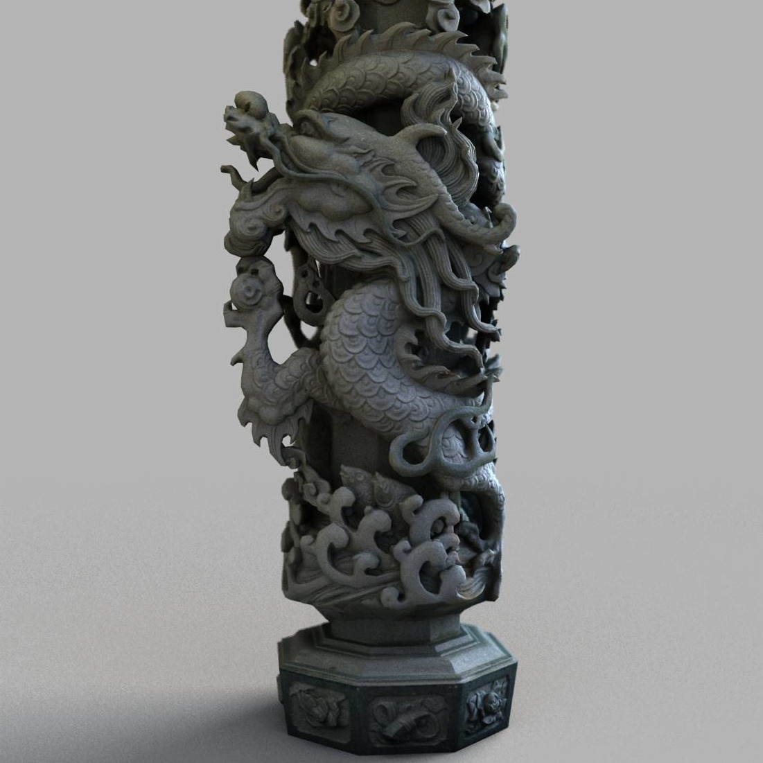 中国龙柱Dragon