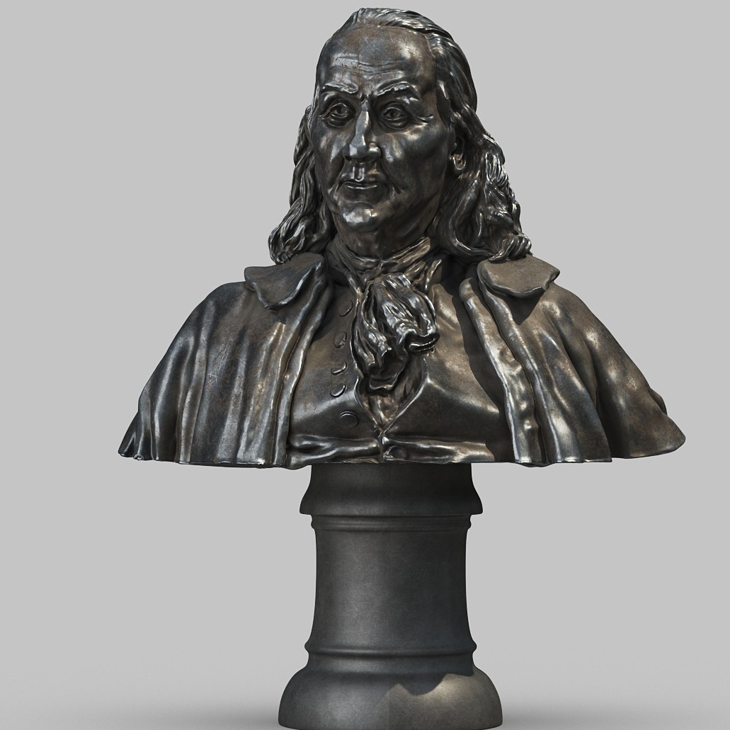 3D模型-美国前总统本杰明·富兰克林 Franklin