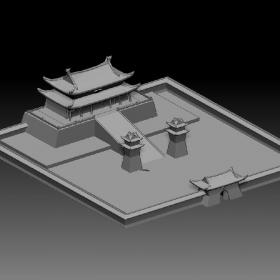 3D模型-古城堡