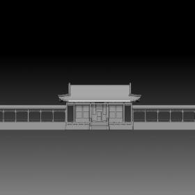 3D模型-古廊楼