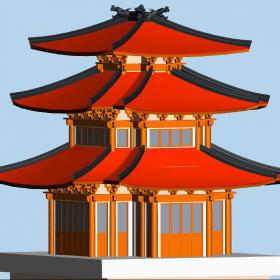 3D模型-多款风格古建12