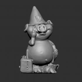 3D模型-D帽子卡通猪