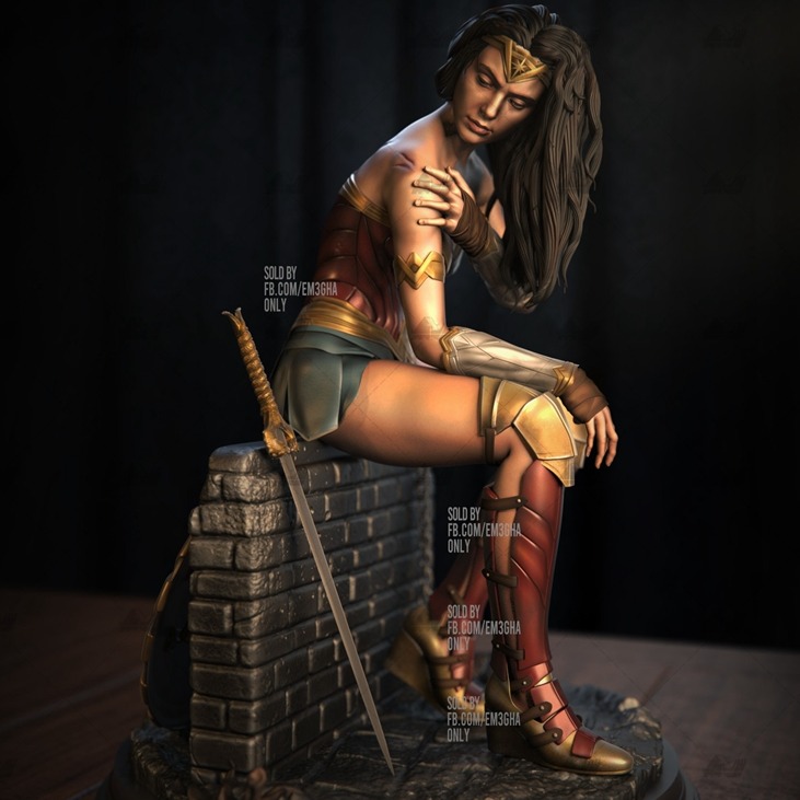 神奇女侠2021双体版 3D打印模型