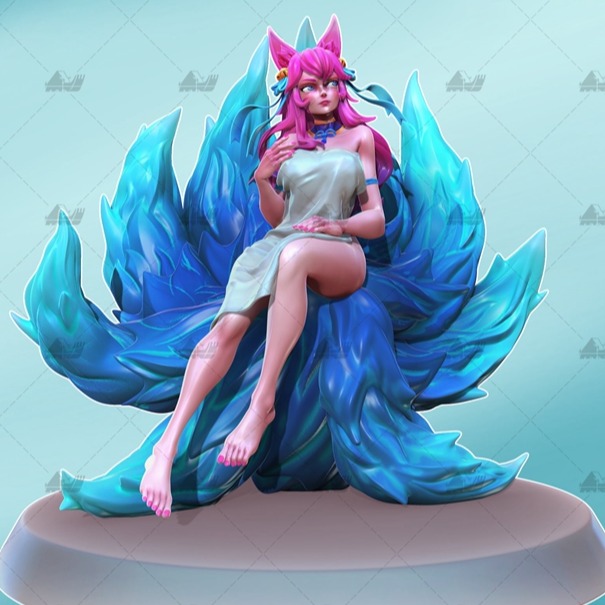 阿狸Ahri英雄联盟三形态 3D打印模型