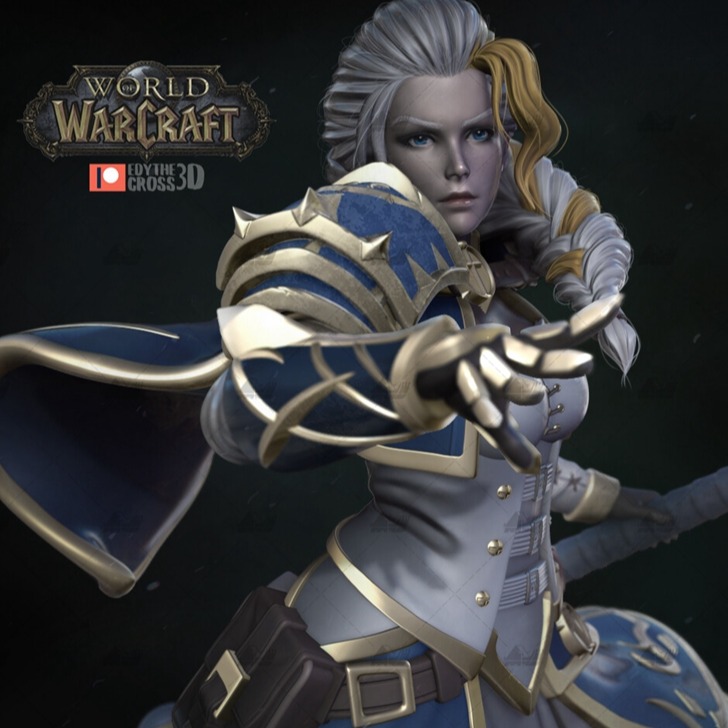 吉安娜[魔兽世界 ]3D打印模型