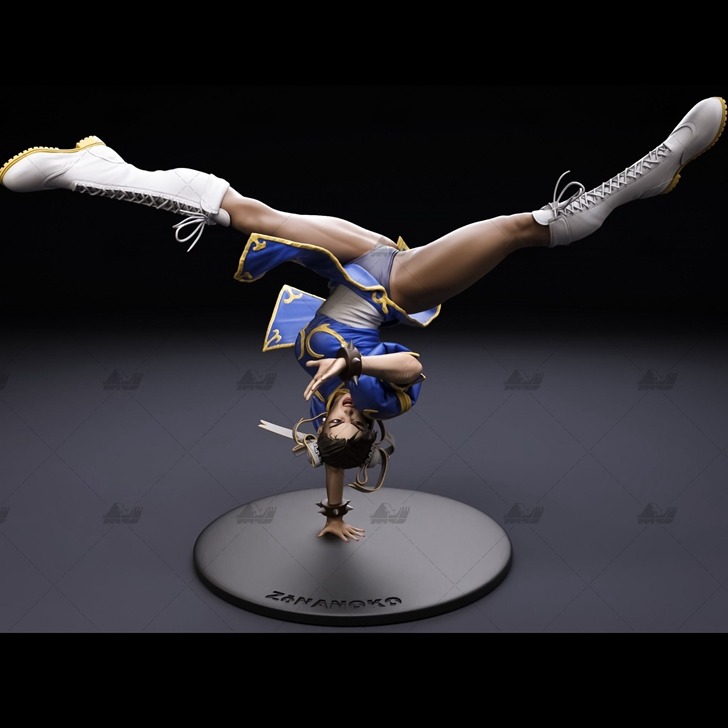 旋风腿春丽 3D打印模型