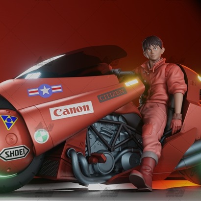阿基拉&机车[攻壳机动队]3D打印模型