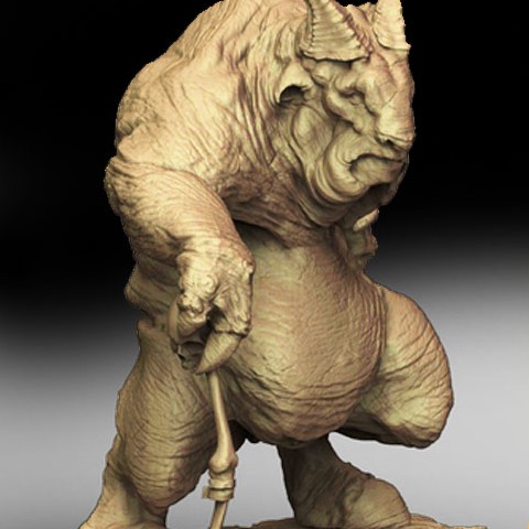 羊魔造型 3D打印模型stl游戏人物