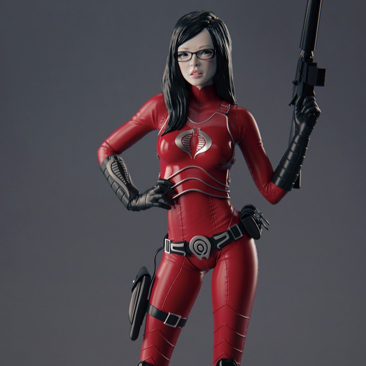 barones模特女性人体 3D打印模型