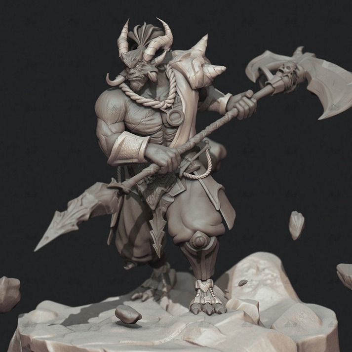 恶魔Demon妖魔造型 3D打印模型STL游戏影视人物手办