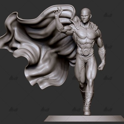 一拳超人Saitam高精分体 3D打印模型数据stl人物手办