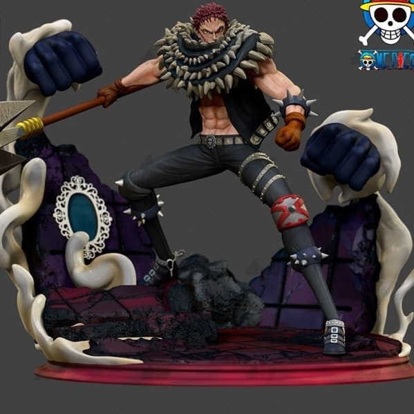 卡塔库栗 海贼王[文件白胚]3D打印模型数据stl人物手办