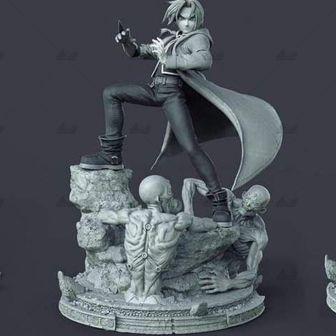 爱德华钢之炼金术师[文件]3D打印模型数据stl人物手办