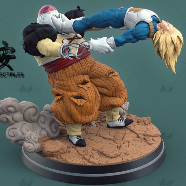 C19 VS贝吉塔[文件白胚]3D打印模型数据stl人物手办