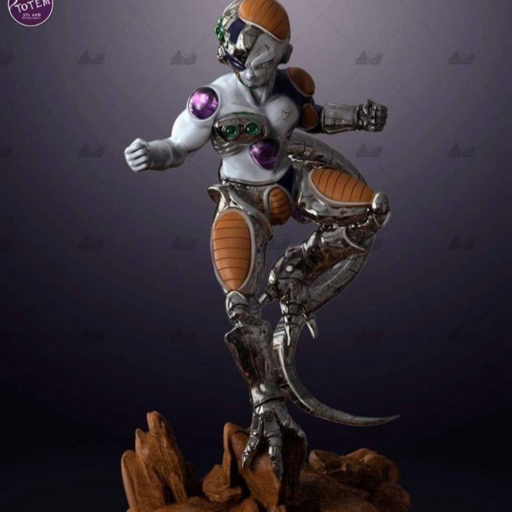 弗利萨机甲版龙珠[文件白胚]3D打印模型数据stl人物手办