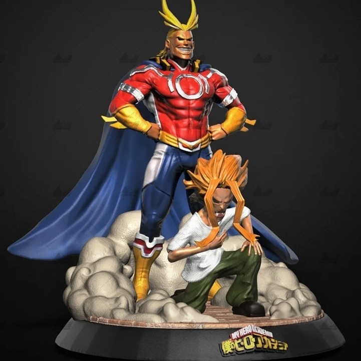 欧尔麦特[我的英雄学院]3D打印模型stl数据文件白胚人物手办