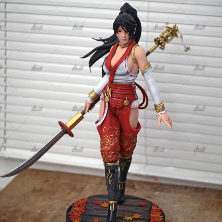 Momiji 红叶[死或生]3D打印模型stl数据文件白胚人物手办