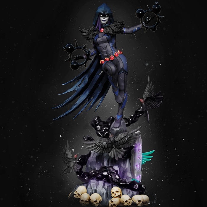 渡鴉DC漫画3D打印模型数据stl人物手办