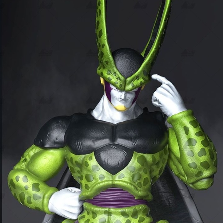 沙鲁CeLL 七龙珠3D打印模型数据stl人物手办