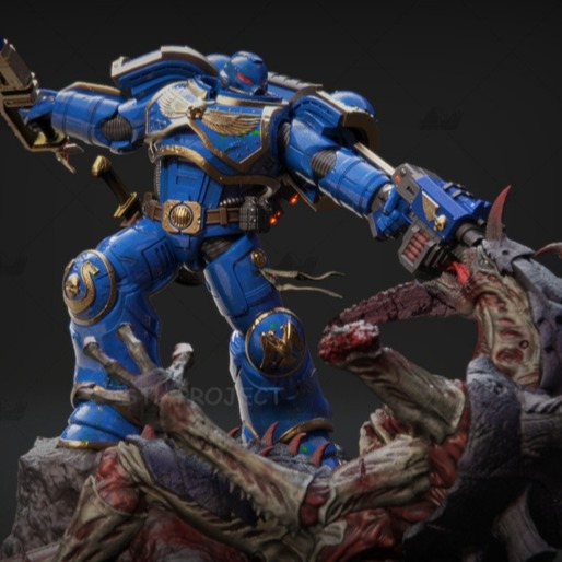 战锤40K:星际战士 游戏3D打印模型stl数据人物手办