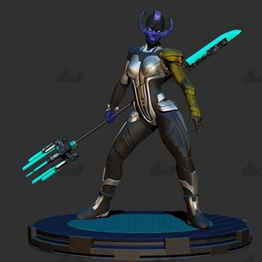 暗夜比邻星 3D打印模型stl数据文件白胚人物手办