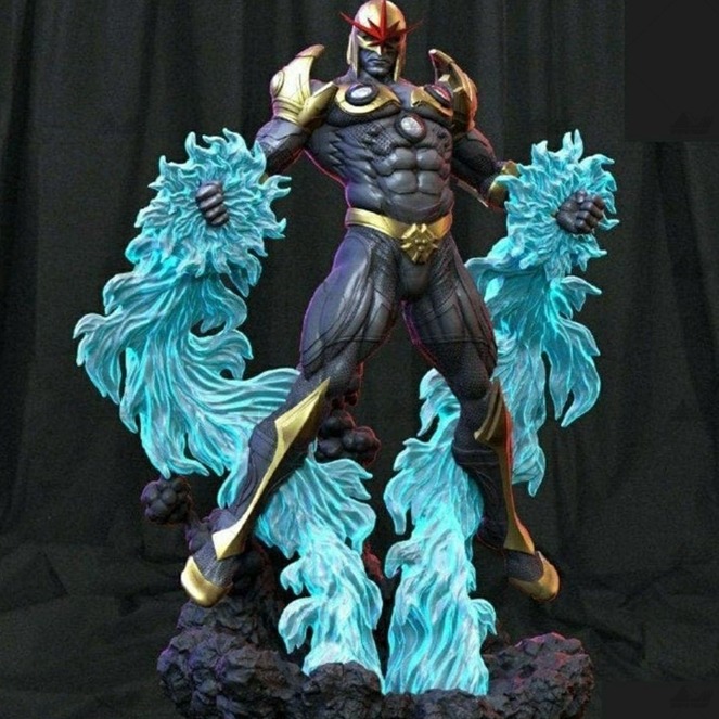 新星战团百夫长 3D打印模型stl人物手办