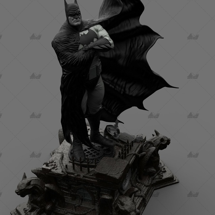 Alex版本蝙蝠侠 3D打印模型stl人物手办
