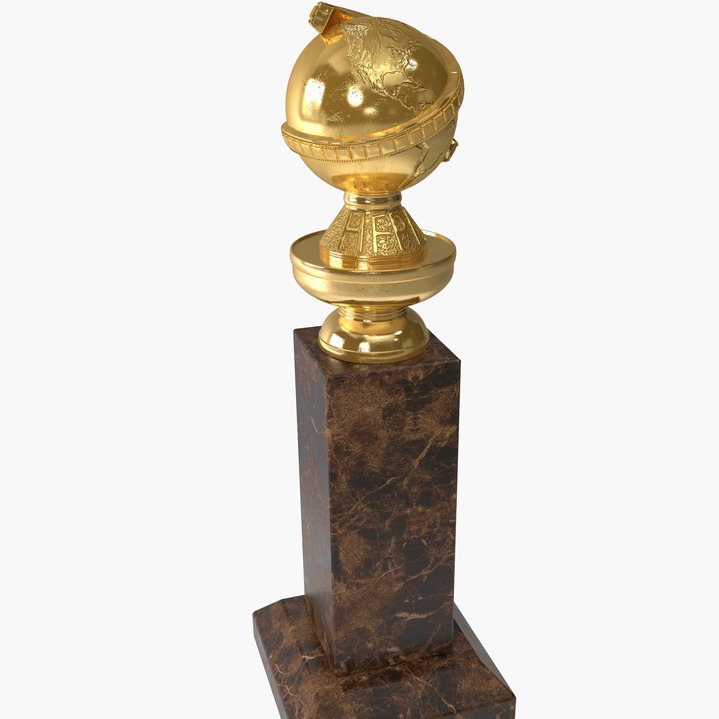 美国电影电视金球奖杯 3D打印模型