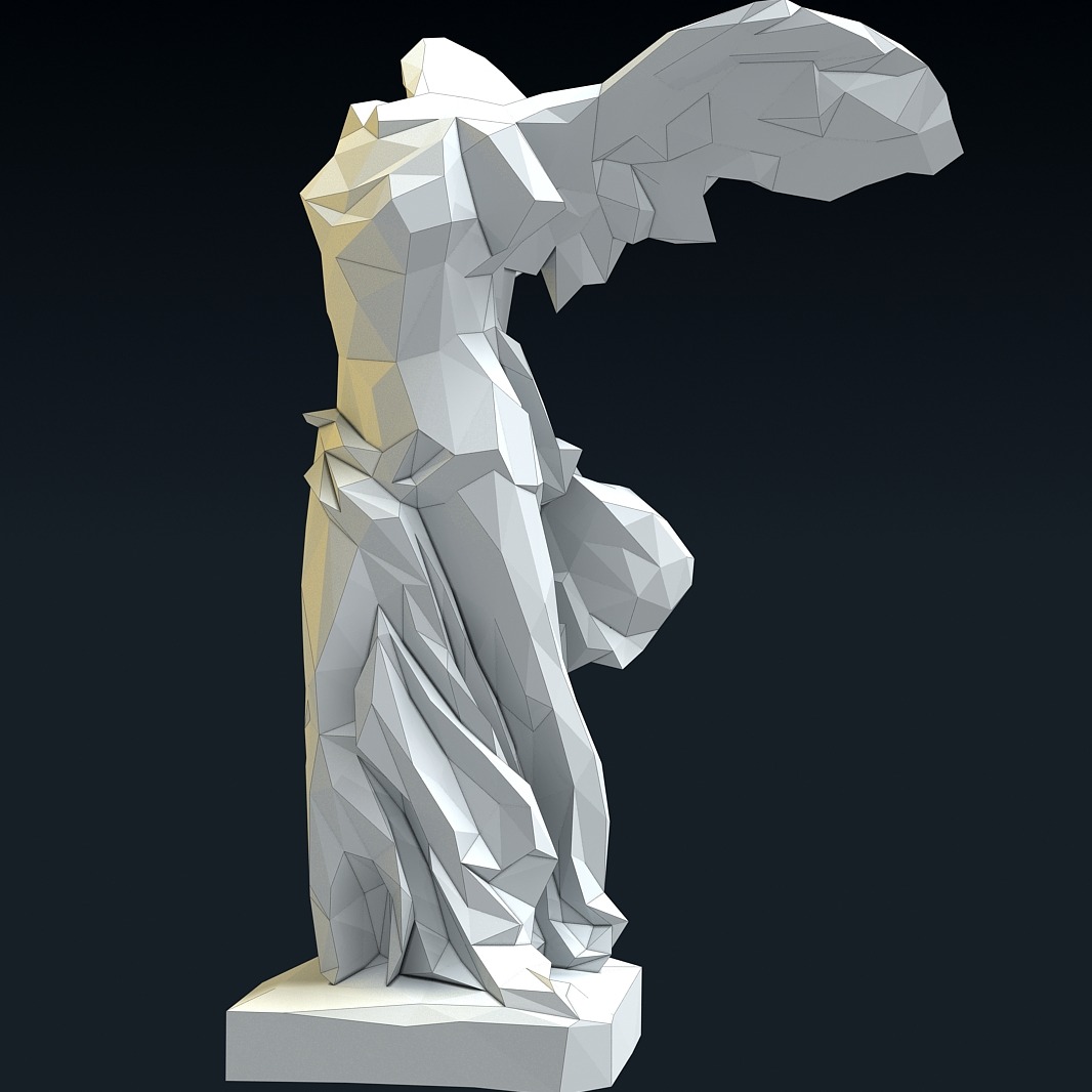 胜利女神 几何块版 3D模型