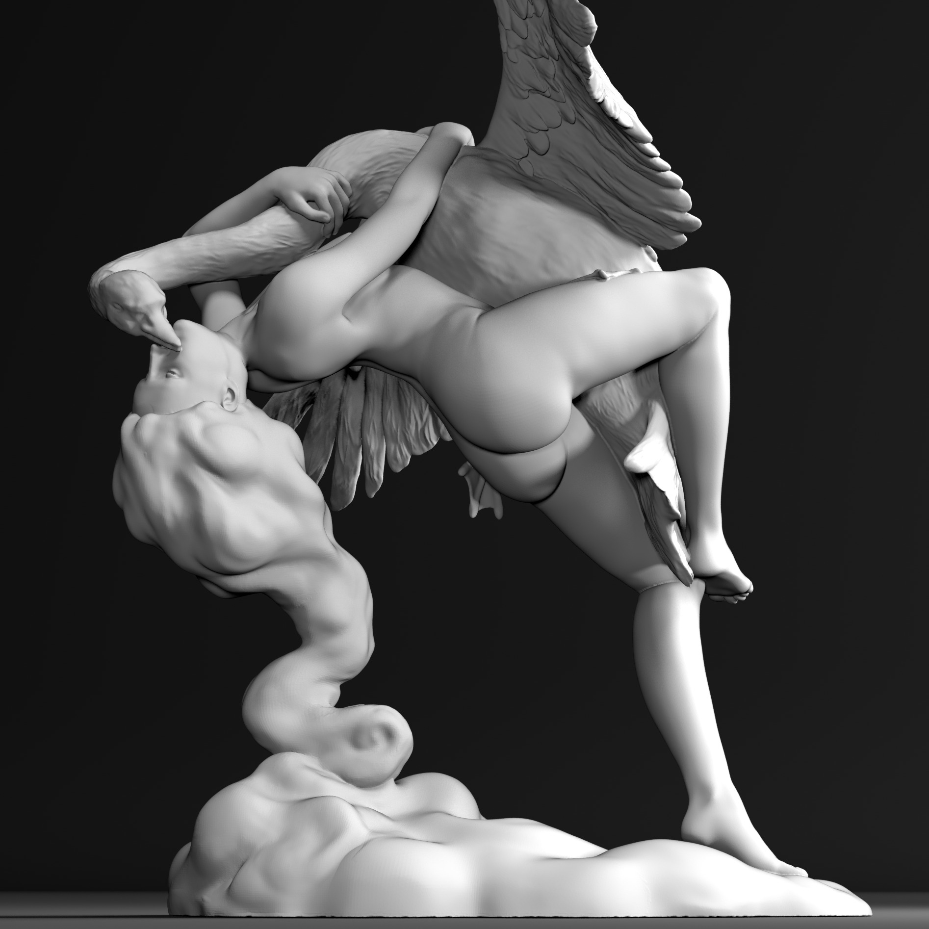 丽达与天鹅3D模型