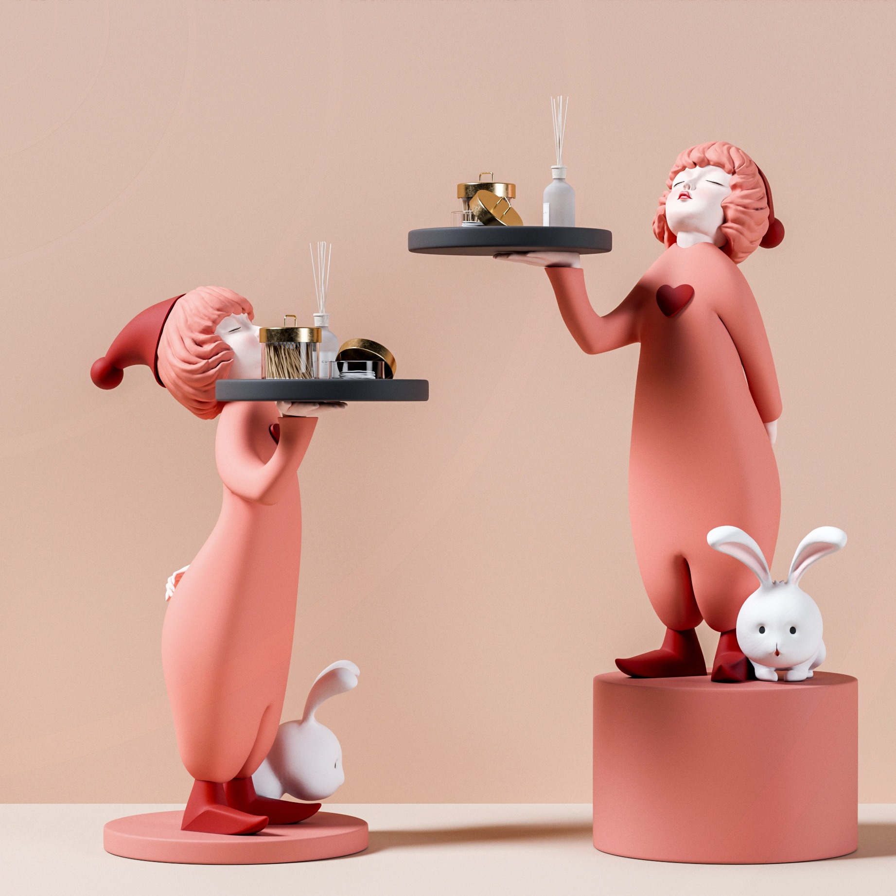 女孩玩具 胖女孩 3D模型