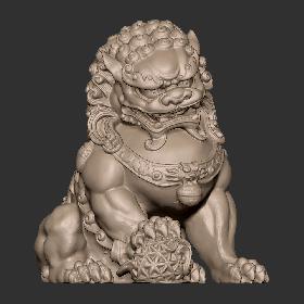 346石狮子一对公